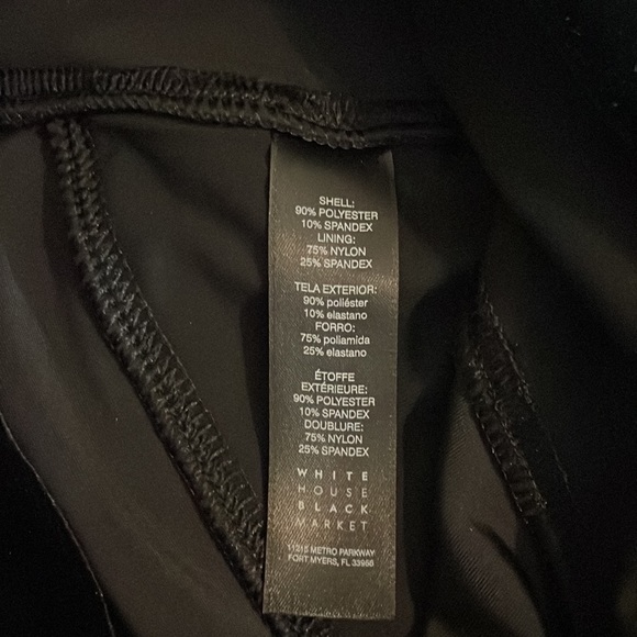 White House Black Market Velvet Instantly Slimming Leggings Size Small - Picture 15 of 16